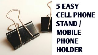 5 Easy Phone Holder Ideas  How to make phone holde