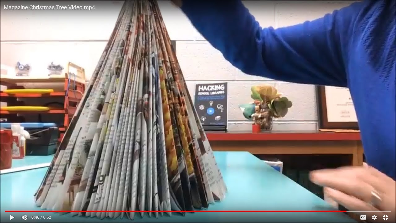 Holiday Hacks | Make a Folded Magazine Christmas Tree