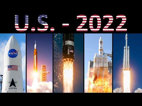 Rocket Launch Compilation 2022 - U.S. Rockets