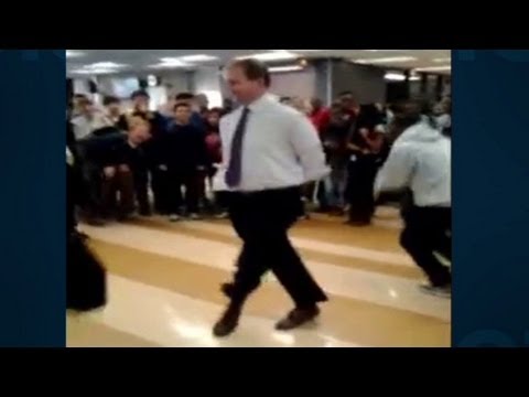 Distraction: Student vs. dean dance off