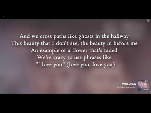 Alle Farben ft James Blunt | Walk Away (Lyrics)
