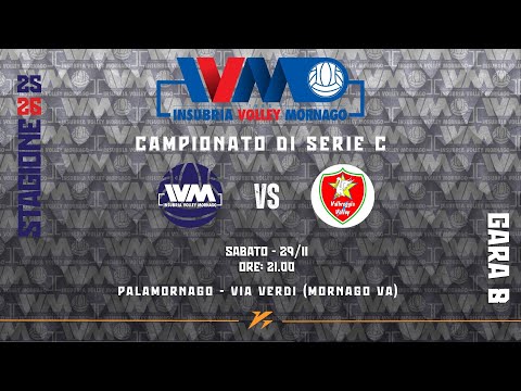 Volley Serie C Maschile: GALSTAFF INSUBRIA MORNAGO Vs. VALBREGGIA VOLLEY