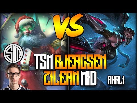 When TSM Bjergsen Plays Zilean Mid vs Akali Master Full Game