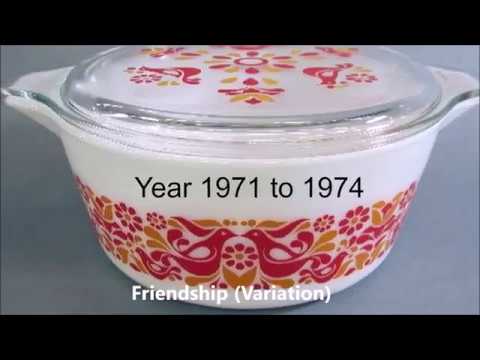 Pyrex Patterns Through The Years 1968 - 1986  (Part 3) Made in the U.S.A. #Pyrex #Vintage