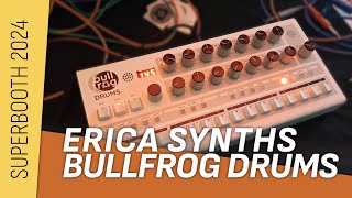 Video thumbnail for Erica Synths Bullfrog Drums. #superbooth 2024 by motobor