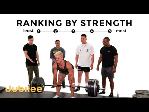 5 Men Rank Themselves By Strength | Assumptions vs Deadlift