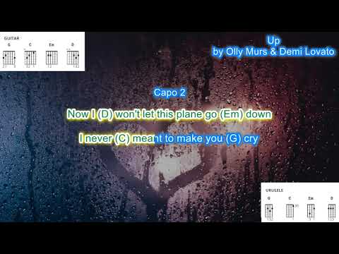 Up (capo 2) by Olly Murs and Demi Lovato play along with scrolling guitar chords and lyrics