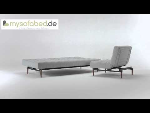 Schlafsofa OLDSCHOOL von Innovation - Soft Pacific Pearl (552) - mysofabed.de
