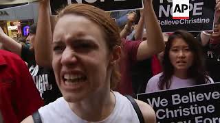 Protesters rally against Trump, Kavanaugh in NY