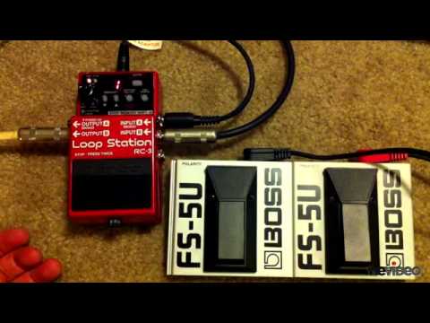 BOSS RC-3: Using Foot Switches