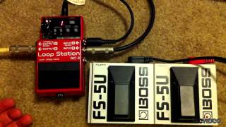 Video thumbnail for BOSS RC-3: Using Foot Switches by cdg2g