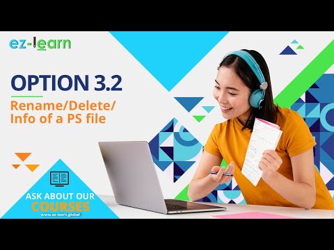 TSO ISPF - Option 3.2 - Rename/Delete/Info of a PS file