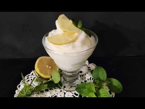 Sorbetto al limone con meringa italiana