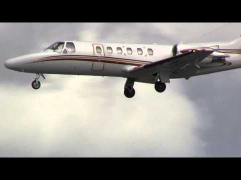 Cessna 550b Citation Bravo Landing at Dublin(FULL HD)(G-YPRS)