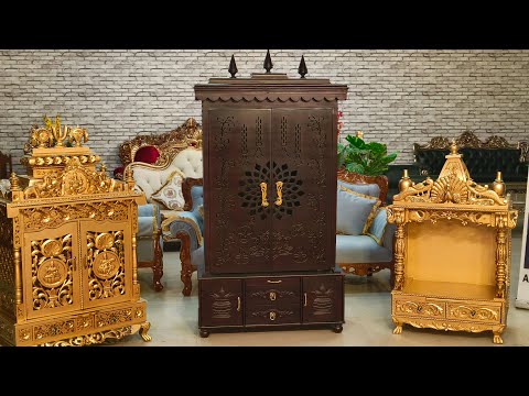 YT910 DevGhar | Home Mandir design | Wooden Temple Video