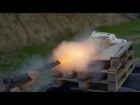 POCISK ZE STALOWĄ KULĄ | 3000 J | Żelatynowy golem | Rykoszety