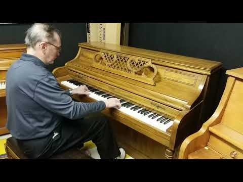 Kimball Pecan Console Piano image 11