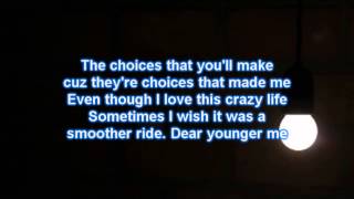 MercyMe  - Dear Younger Me  (Lyrics)