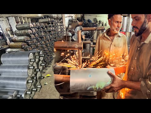 How Exhaust Muffler are made with Mattel sheets || Manufacturing Exhaust silencers |