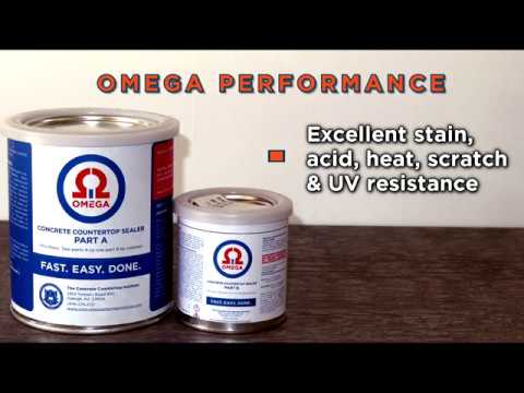 Omega Concrete Countertop Sealer stain resistance performance