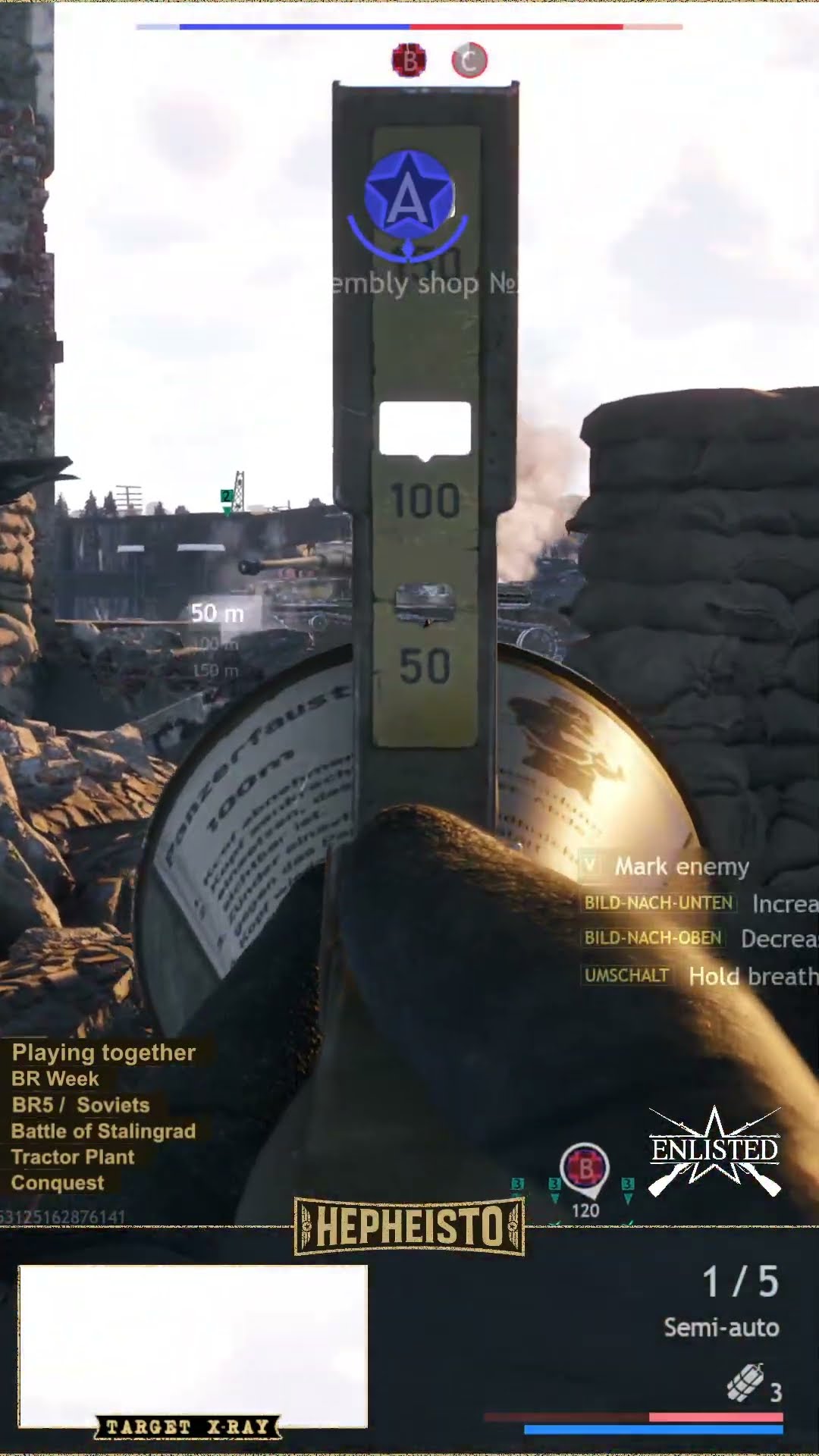 Anti Tank Gunner eliminates Panzer IV J with Panzerfaust 100
