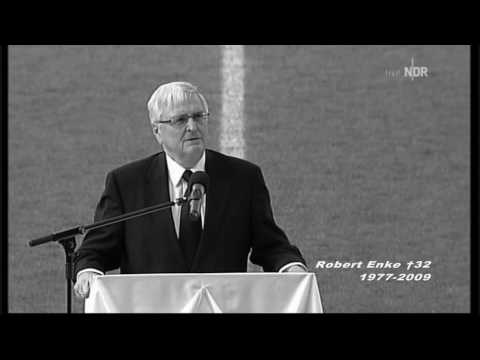 Robert Enke (†32) Theo Zwanziger Trauerrede (AWD Arena Hannover)