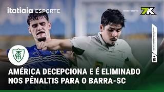 MASTRIANI PERDE PÊNALTI, AMÉRICA DECEPCIONA E É ELIMINADO DA COPA DO BRASIL PELO BARRA
