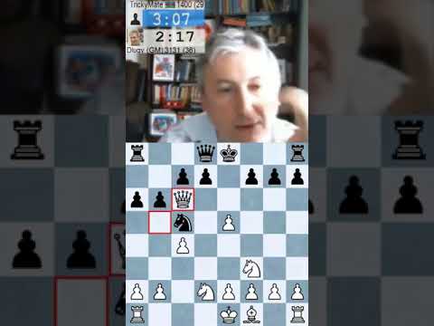 Grandmaster TRICKED by AMATEUR!    (GM Maxim Dlugy vs TrickyMate)