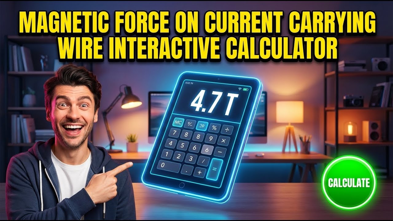 Magnetic Force On Current Carrying Wire Interactive Calculator