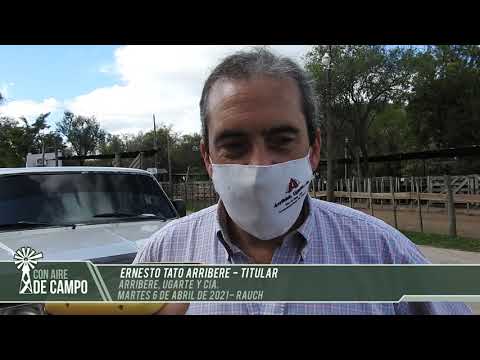 Ernesto Tato Arribere - Remate de Arribere, Ugarte & Cía. - Martes 6 de abril de 2021 - Rauch