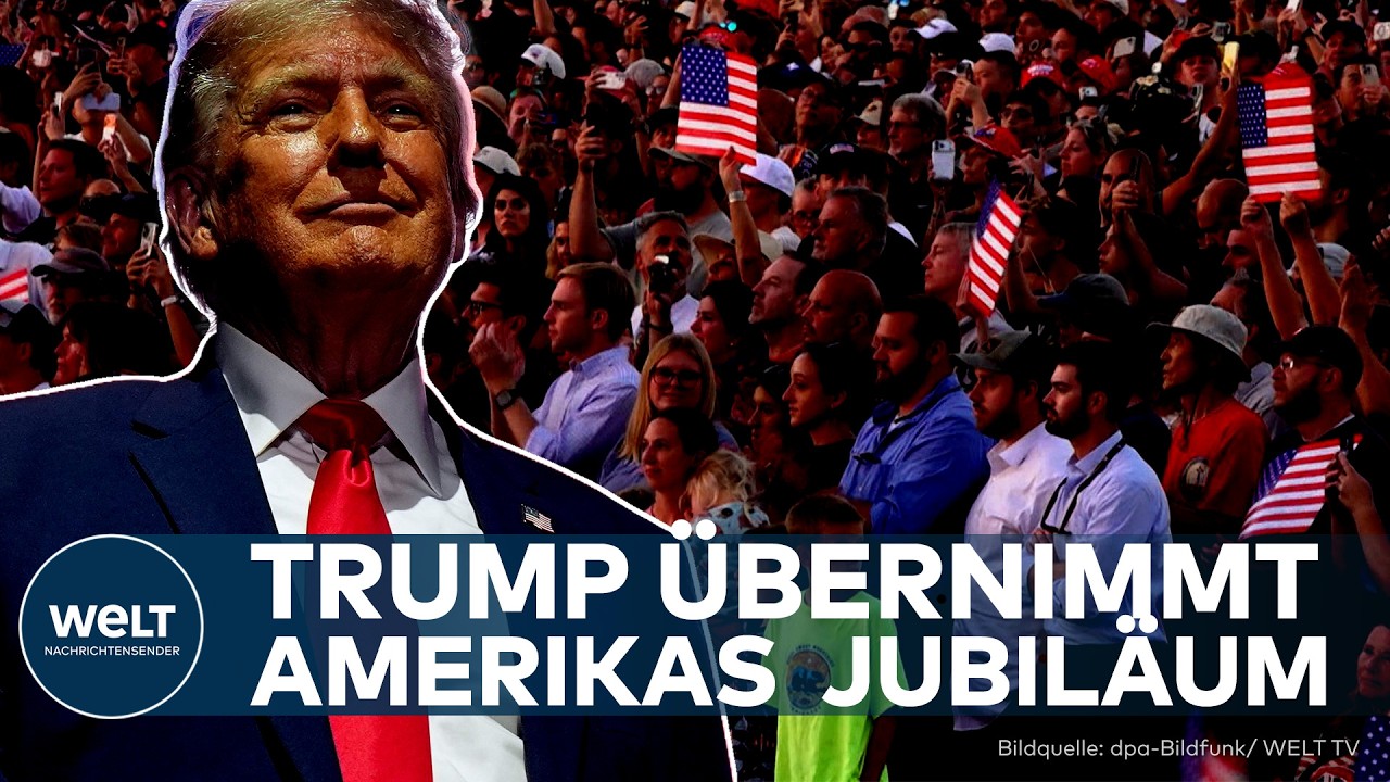 USA: 250 Jahre Unabhängigkeit – Trump eröffnet Feierlichkeiten und macht Nationalfest zur Polit-Show
