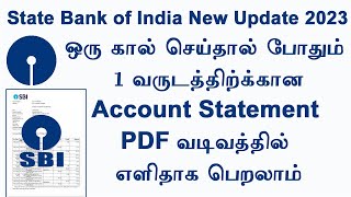 SBI Account statement download without net banking  SBI statement download Tamil