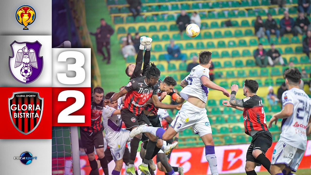 Argeș Pitești vs CS Gloria Bistrița Highlights