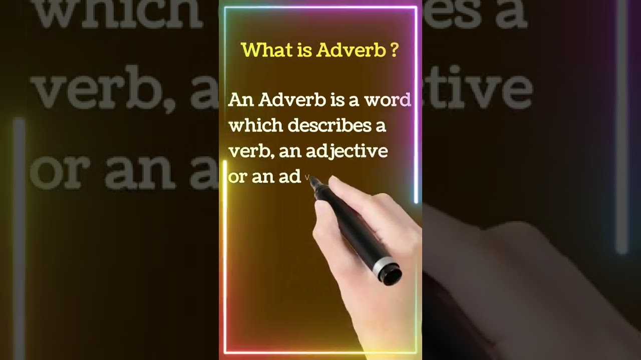What is Adverb | Definition of Adverb | English Grammar | Parts of Speech #adverb #definition