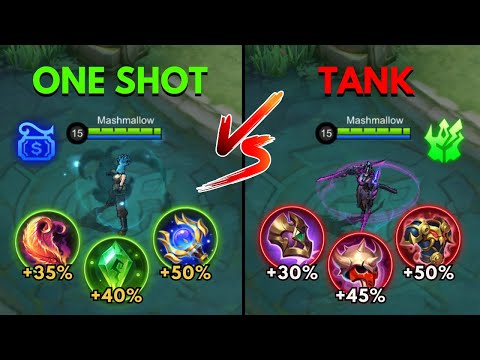 karina one shot build vs tank build karina