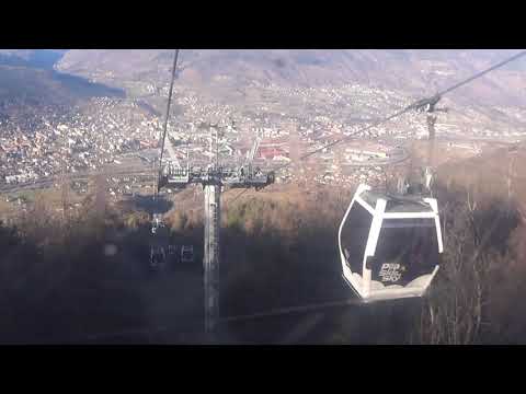 Discesa integrale cabinovia Leitner "Aosta - Les Fleurs - Plan Praz - Pila" - Pila (AO) / Linbana