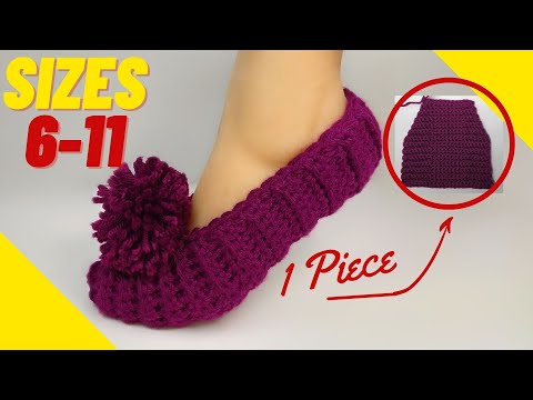 QUICKEST Crochet Slippers For Beginners