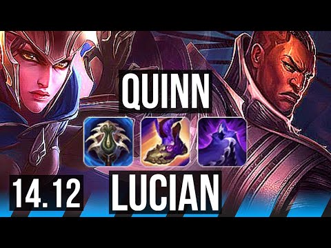 QUINN vs LUCIAN (MID) | 61k DMG, 6 solo kills, 700+ games, Godlike | BR Master | 14.12