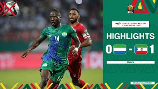 CAN Cameroun 2021 | Groupe E : Sierra Leone 0-1 Guinée équatoriale