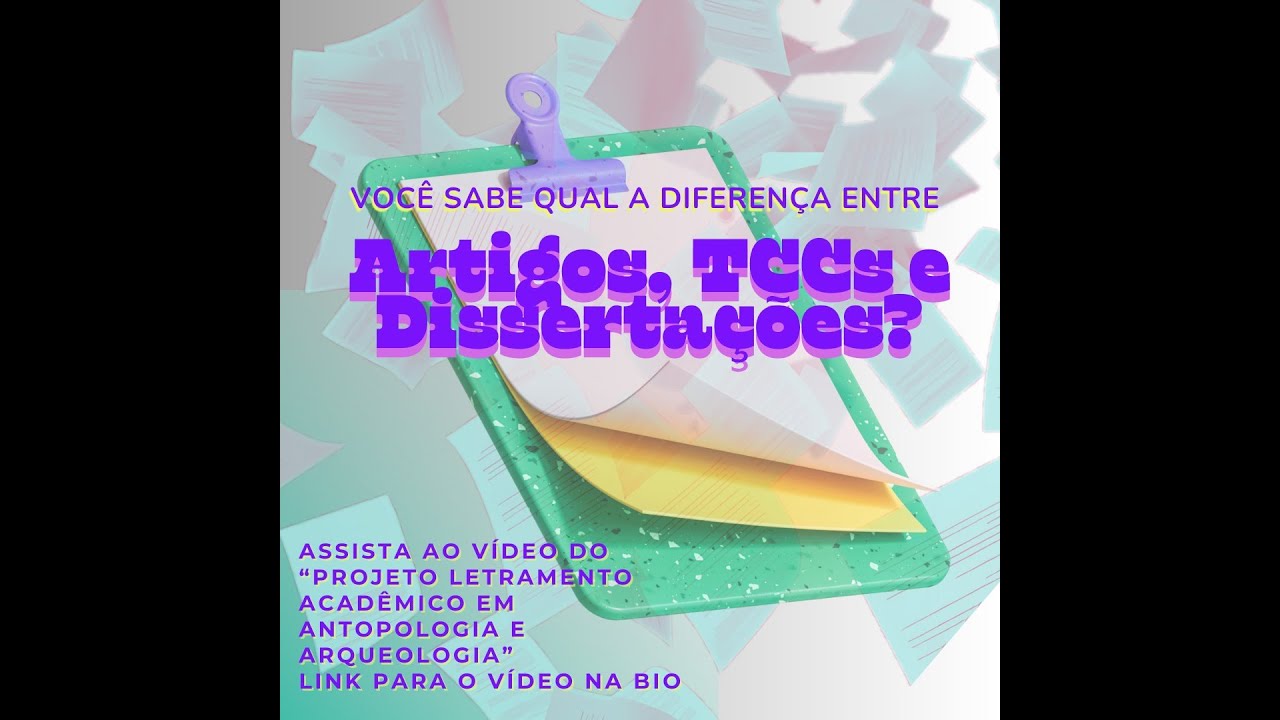 Diferenças entre artigo, monografia, dissertação e tese.