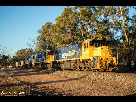 Pacific National XR555, XR552 and XR554 on 9147 & 9148 Charlton Grains- 3/3/21
