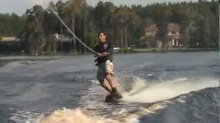 preview picture of video 'Gary wakeboarding 11 3 2012'