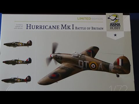 Arma Hobby Hawker Hurricane Mk 1 Unboxing
