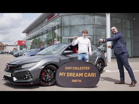 BOTB Winner Robbie Pople collects his Honda Civic Type R GT!