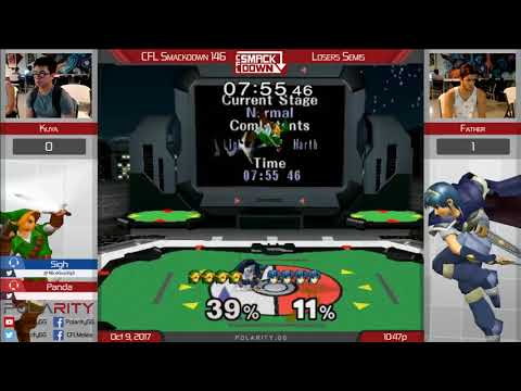 CFL Smackdown 146 Melee - Kuya (Link) vs Father (Marth) - Losers Semis