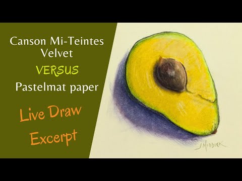 Canson Mi-Teintes VELVET vs PASTELMAT: Test & Comparison!