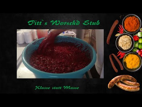 Thuringian black pudding, make it yourself in natural casing and cans