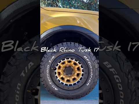 Black Rhino Tusk 17" wrapped with Bfgoodrich Ko2 tires on this Ford Everest @ RNH Tire Supply