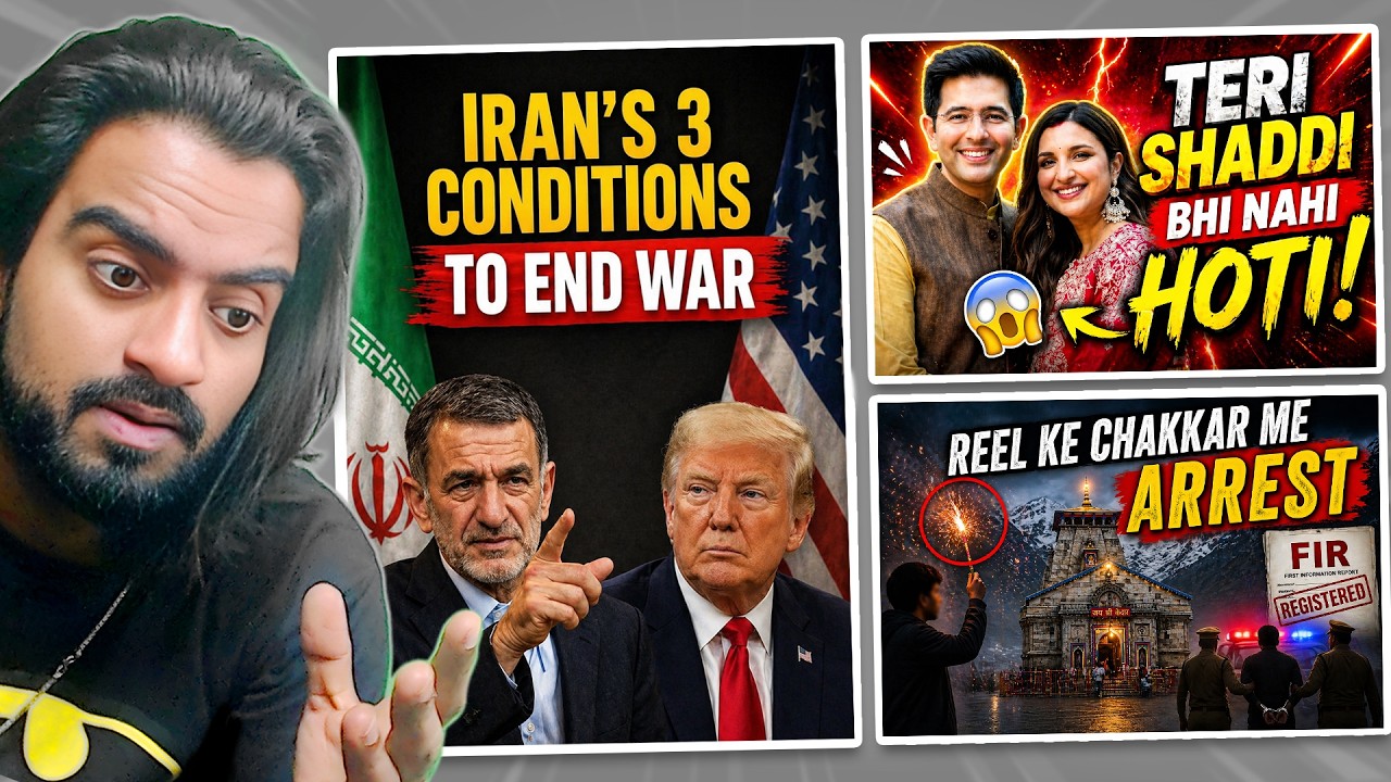 Iran Ready on 3 Conditions, AAP Remark on Raghav Marriage, Kedarnath Crowd Firecracker FIR Filed