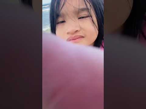 Janelle is in the beach